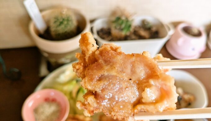 チキンの唐揚げ定食