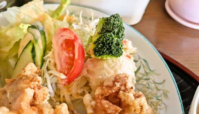 チキンの唐揚げ定食