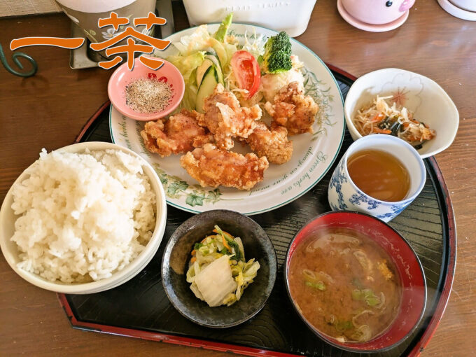 チキンの唐揚げ定食