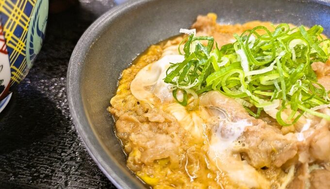 月見牛とじ御膳