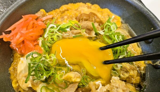 月見牛とじ御膳