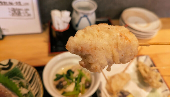 刺身と串天ぷら定食