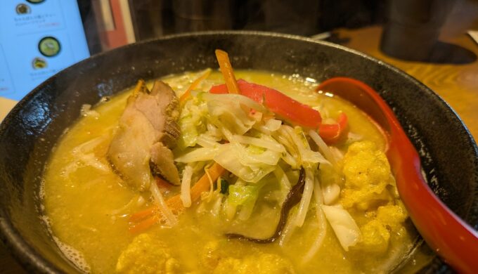 ちゃんぽんと玉子チャーハンハーフ