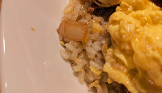 ちゃんぽんと玉子チャーハンハーフ